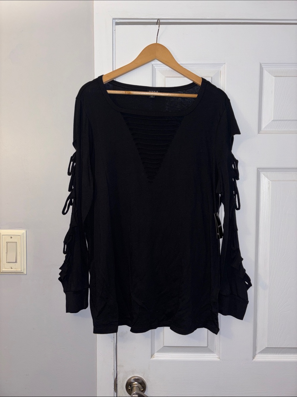 Torrid long sleeve black top